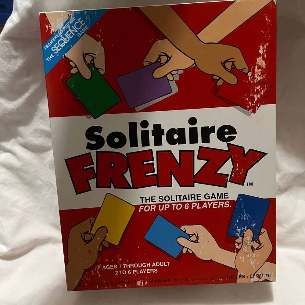 Solitaire Frenzy Card Game COMPLETE Jax 2002 Family Fast Sequence